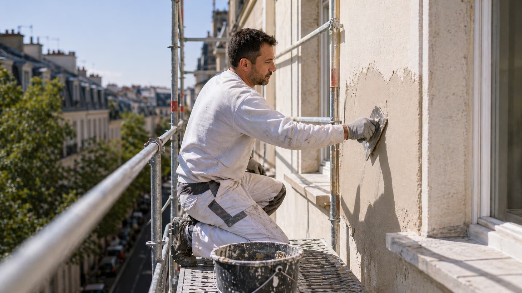 Intervention d'un Façadier professionnel