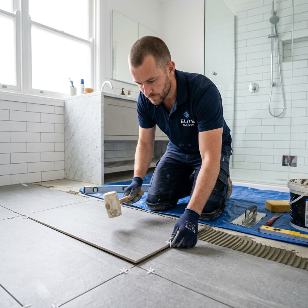 Intervention d'un Carrelage professionnel