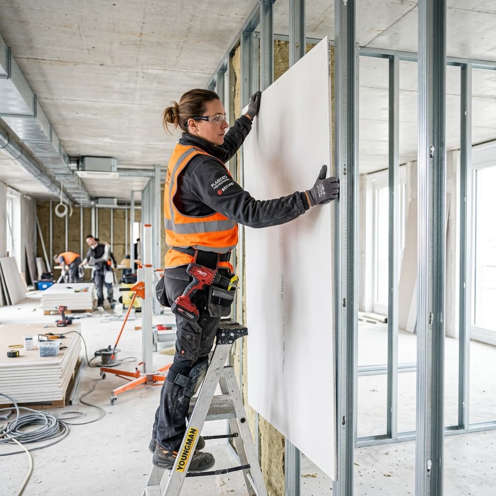 Intervention d'un Plâtrerie professionnel